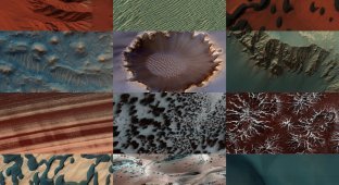 Разноцветная планета Марс (43 фото)
