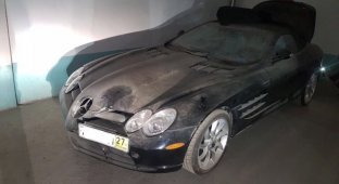 Забытый Mercedes-McLaren SLR нашли на подземном паркинге в Новосибирске (10 фото)