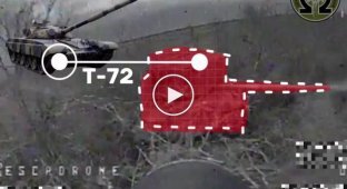 Нацгвардейцы уничтожили вражеский танк Т-72 вблизи Авдеевки