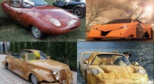 5 всемирноизвестных деревянных автомобилей. (19 фото)