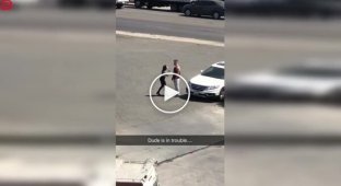 Крик, телефон та поцілунки: пристрасний момент на вулиці