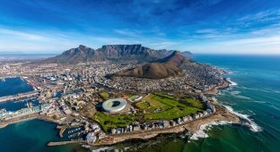 Кейптаун с высоты: самый красивый город Африки (43 фото)