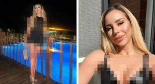 The model noticed her school teacher during an erotic stream (6 photos)