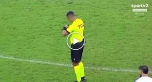 A football team took the lead without touching the ball