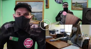 Российские заключенные сняли клип про коронавирус