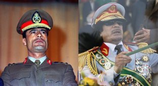 Муаммар Каддафи в разные годы своего правления (24 фото)