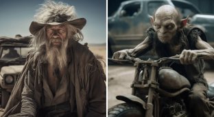 Desert on the site of Middle-earth: what would the heroes of The Lord of the Rings look like in the Mad Max universe (8 photos)