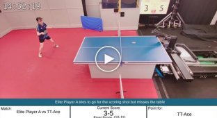 Робот, который играет в настольный теннис как профессионал