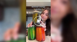 Маринованные огурцы с энергетиком