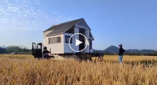 Семейная пара из Китая превратила обычный грузовичок в уютный передвижной дом