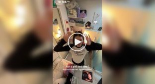 Дівчина переїхала в іншу країну і живе в квартирі площею 7 квадратних метрів