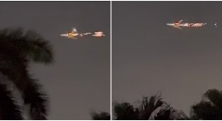 Дірка в корпусі та вогненний двигун: Boeing 747 спалахнув після зльоту (3 фото + 1 відео)