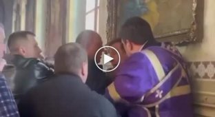 Moscow priests beat up a military man in Khmelnitsky