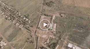 Ukrainian drone peeks into a Russian warehouse and sees ammunition and a lot of tank shells