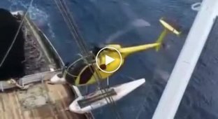 Failed helicopter landing