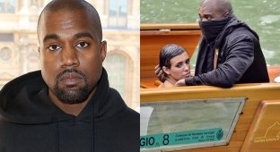 In Italy, Kanye West and his wife were caught in a spicy scene and demanded to be punished (3 photos + 1 video)