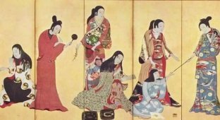 История и эволюция японского кимоно (9 фото)