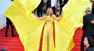 Heidi Klum made a splash in Cannes with her dress (6 photos)