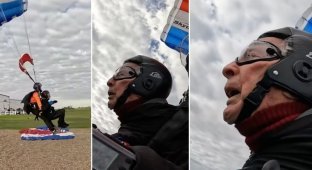 106-летний парашютист установил новый рекорд (5 фото + 1 видео)