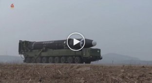 КНДР показала видео запуска баллистической ракеты большой дальности Hwasong-15