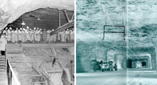365 meters under Detroit hides a salt mine the size of an entire city (8 photos)