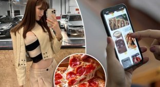 The guy ordered pizza and got caught cheating (4 photos)