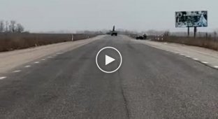 Double launch of the Ukrainian ballistic missile Tochka-U directly from the road