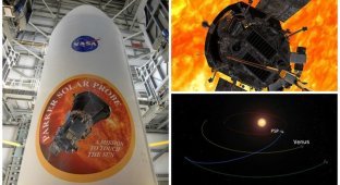 Отсчет начался: NASA запустило к Солнцу научный зонд "Паркер" (5 фото + 1 видео)