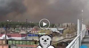 Russia is on fire again. 80 residential buildings are on fire in the Kurgan region