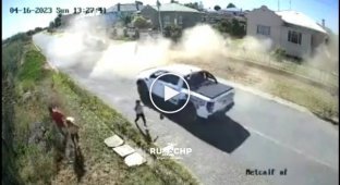 Final chase for a stolen car in South Africa