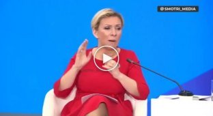 Maria Zakharova broadcasts about the benefits of Russia for the world