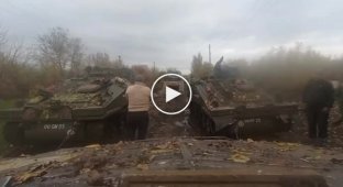Подборка видео подбитой техники рф в Украине. Часть 100
