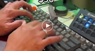 Comparison of the sounds that a $90 keyboard makes vs a $10,000 keyboard