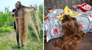 Русская Рапунцель: сибирячка отращивает волосы уже 23 года (20 фото)