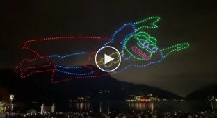 В Швейцарии устроили шоу дронов с мемами про биткоин