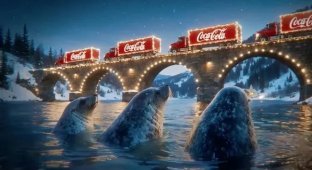 Новая новогодняя реклама Coca-Cola (1 фото + 2 видео)