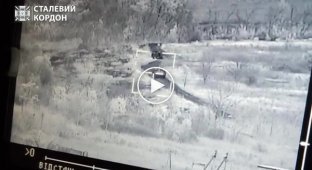 Украинские военные поражают две российские БМП из ПТРК «Стугна-П» на Сватовском направлении