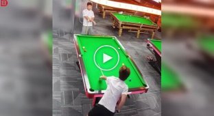 Самый удачливый игрок в бильярд