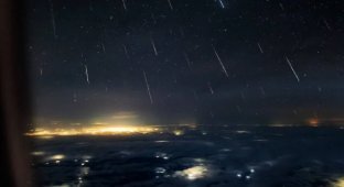 Метеорний потік: вид з літака (4 фото)