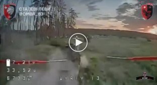 Операторы дронов 63-й ОМБр охотятся в лесу на российский танк
