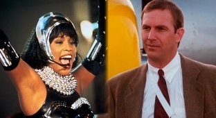 How the film "The Bodyguard" was filmed: footage from filming and interesting facts about the film (18 photos)
