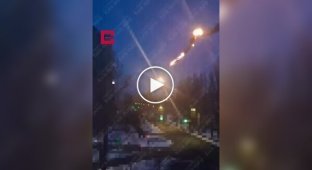 Fallen Russian rocket in Kyiv