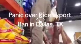 Panic in Texas stores: people began to massively buy rice after India banned its export