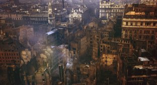Цветные фото Лондона времен Второй мировой (14 фото)