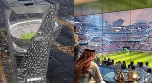 У Саудівській Аравії планують збудувати стадіон на даху хмарочоса (4 фото + 1 відео)