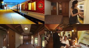Самый дорогой поезд Азии: «Экспресс Махараджей» (28 фото)