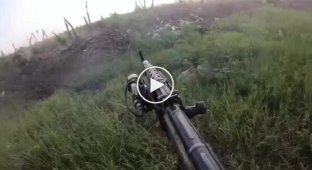 Fragments of fighting in the area of the village of Pervomayskoe from the first person of the Ukrainian military