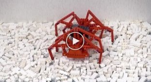 Соревнование шагоходов из конструктора