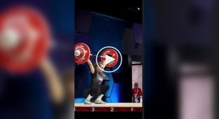 Тяжелоатлетка показала, что такое настоящий спортивный характер