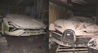 The electric future is already tomorrow: rare supercars covered with tons of dust are slowly dying of hopelessness in warehouses (14 photos)